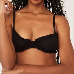 Free People Piintelle Triangle Bralette in  Cocoa SIZE S NWT